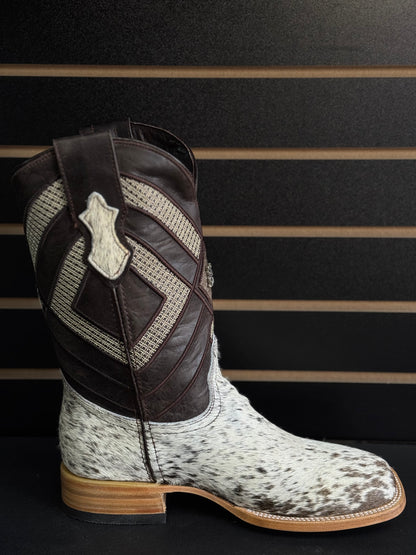 Men's Square Toe Cowhide Boot- Sz. 8.5