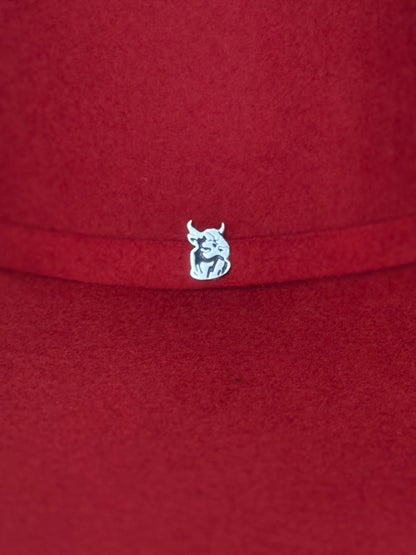4X ‘Damian’ Red Felt Hat