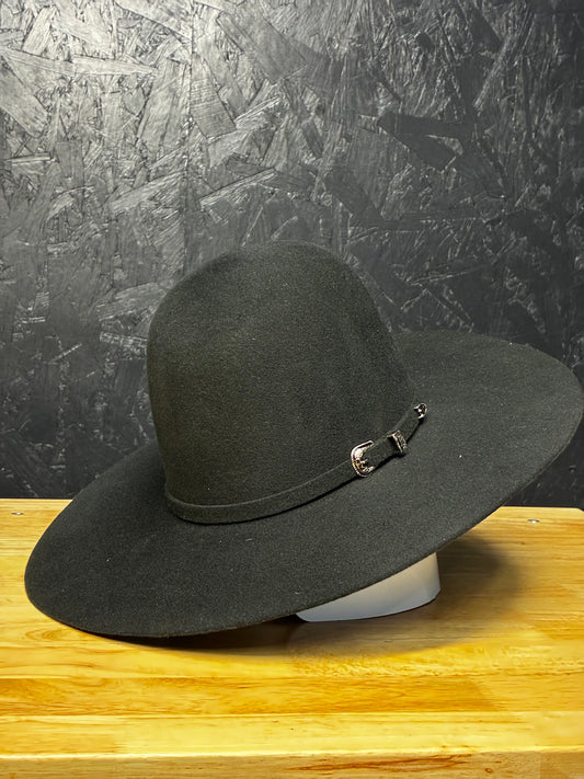 4X ‘Black’ Open Crown Felt Hat