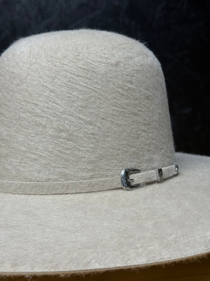 10x ’Silverbelly’ Open Crown Grizzly Felt Hat