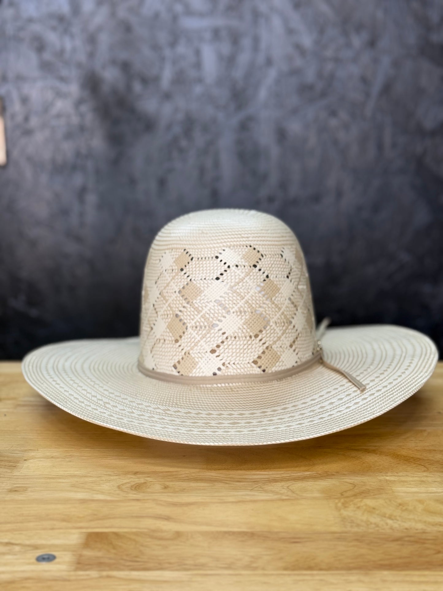 100x ‘Honeycomb’ Open Crown Straw Hat