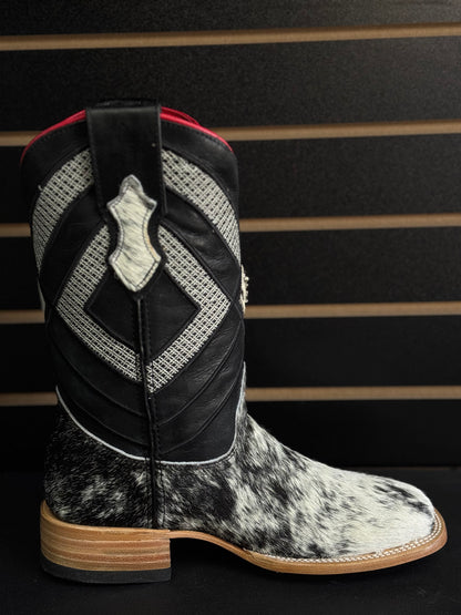 Men's Square Toe Cowhide Boot- Sz. 7.5