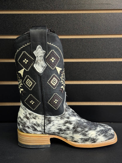 Men's Square Toe Cowhide Boot- Sz. 7