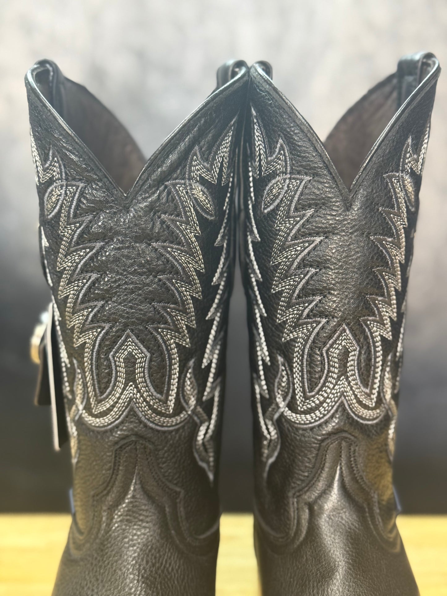 'Midnight Vaquero'- Leather Cowboy Boot
