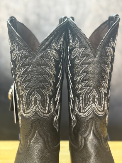 'Midnight Vaquero'- Leather Cowboy Boot