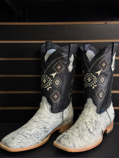 Men's Square Toe Cowhide Boot- Sz. 13