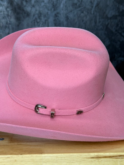 4X ‘Damian’ Pink Felt Hat