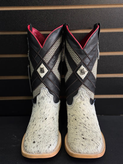 Men's Square Toe Cowhide Boot- Sz. 8.5