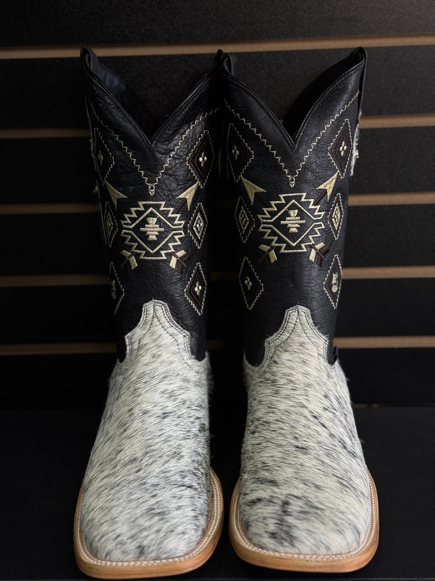 Men's Square Toe Cowhide Boot- Sz. 13