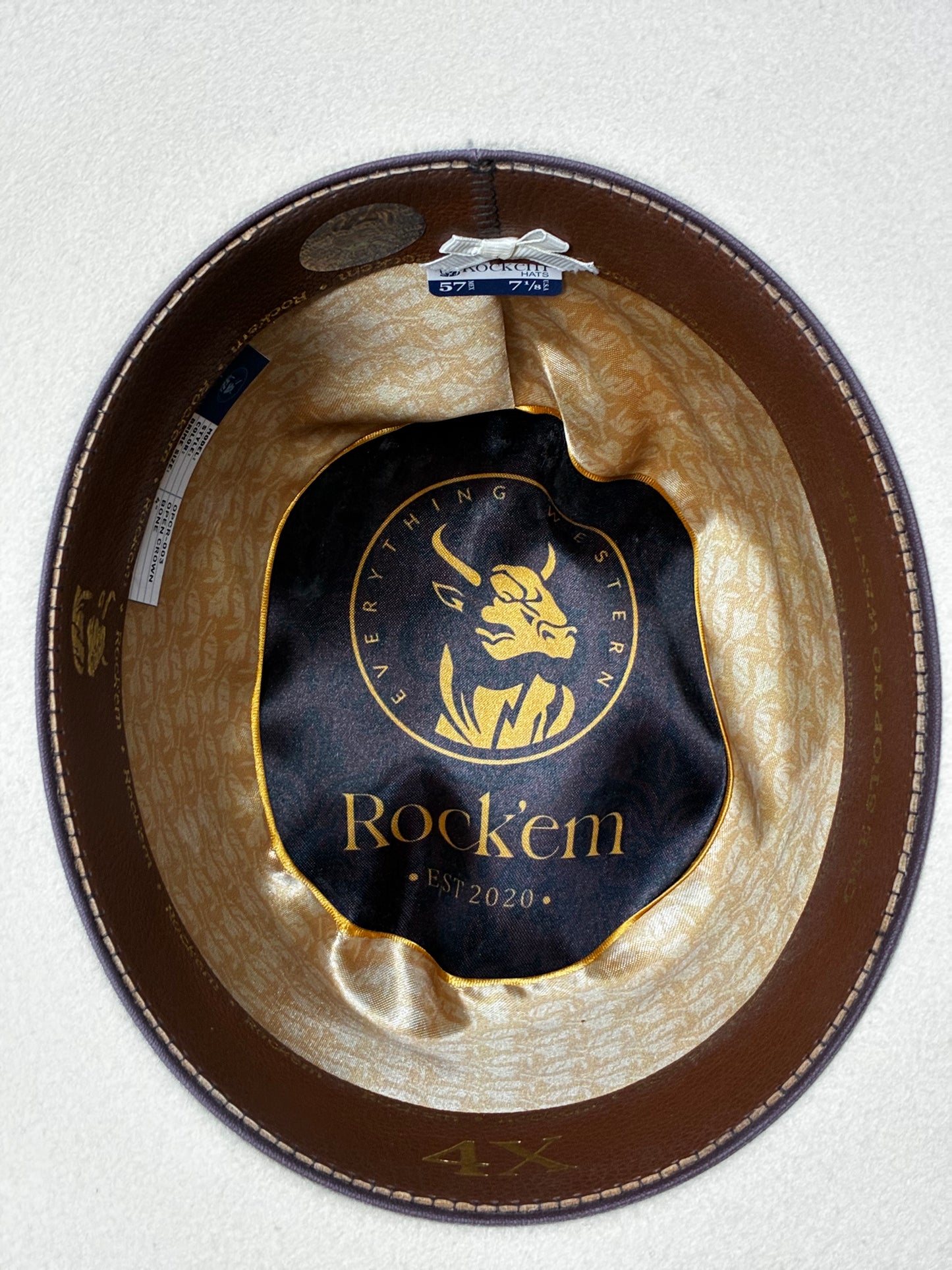 4X ‘Ivory’ Open Crown Felt Hat