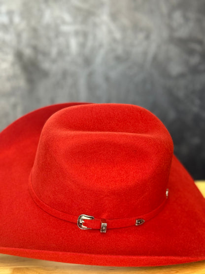 4X ‘Damian’ Red Felt Hat
