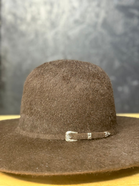10x ’Chocolate’ Open Crown Grizzly Felt Hat