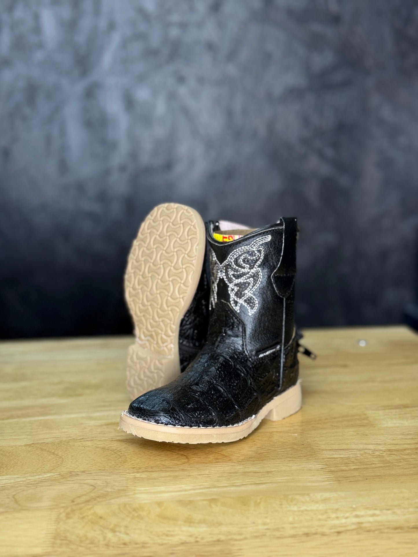 Baby Black Caiman Boot