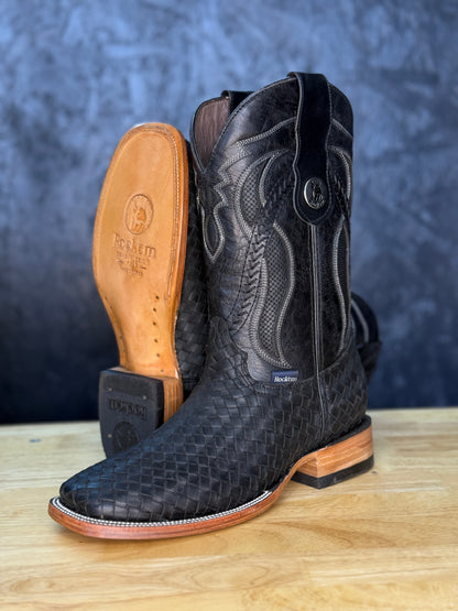 'Elliot'- Basketweave Leather Boot