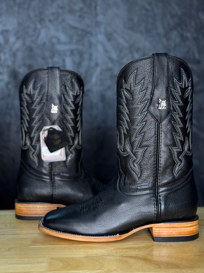 'Midnight Vaquero'- Leather Cowboy Boot