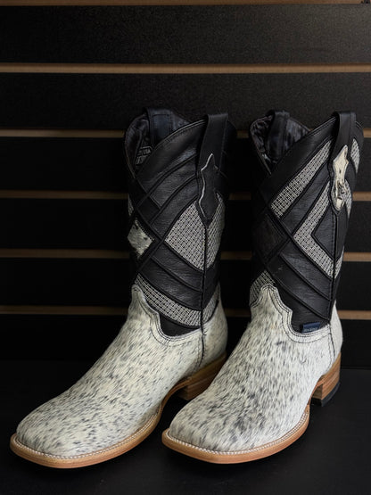 Men's Square Toe Cowhide Boot- Sz. 8.5