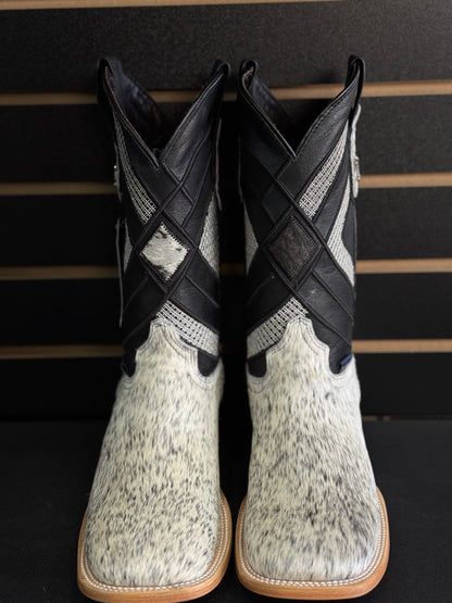 Men's Square Toe Cowhide Boot- Sz. 8.5