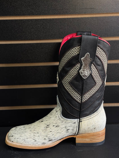 Men's Square Toe Cowhide Boot- Sz. 8.5