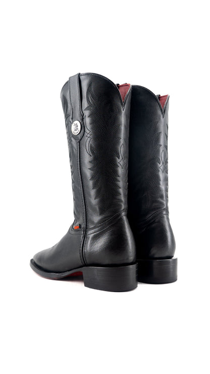 Ruby Red Bottom | Square Toe