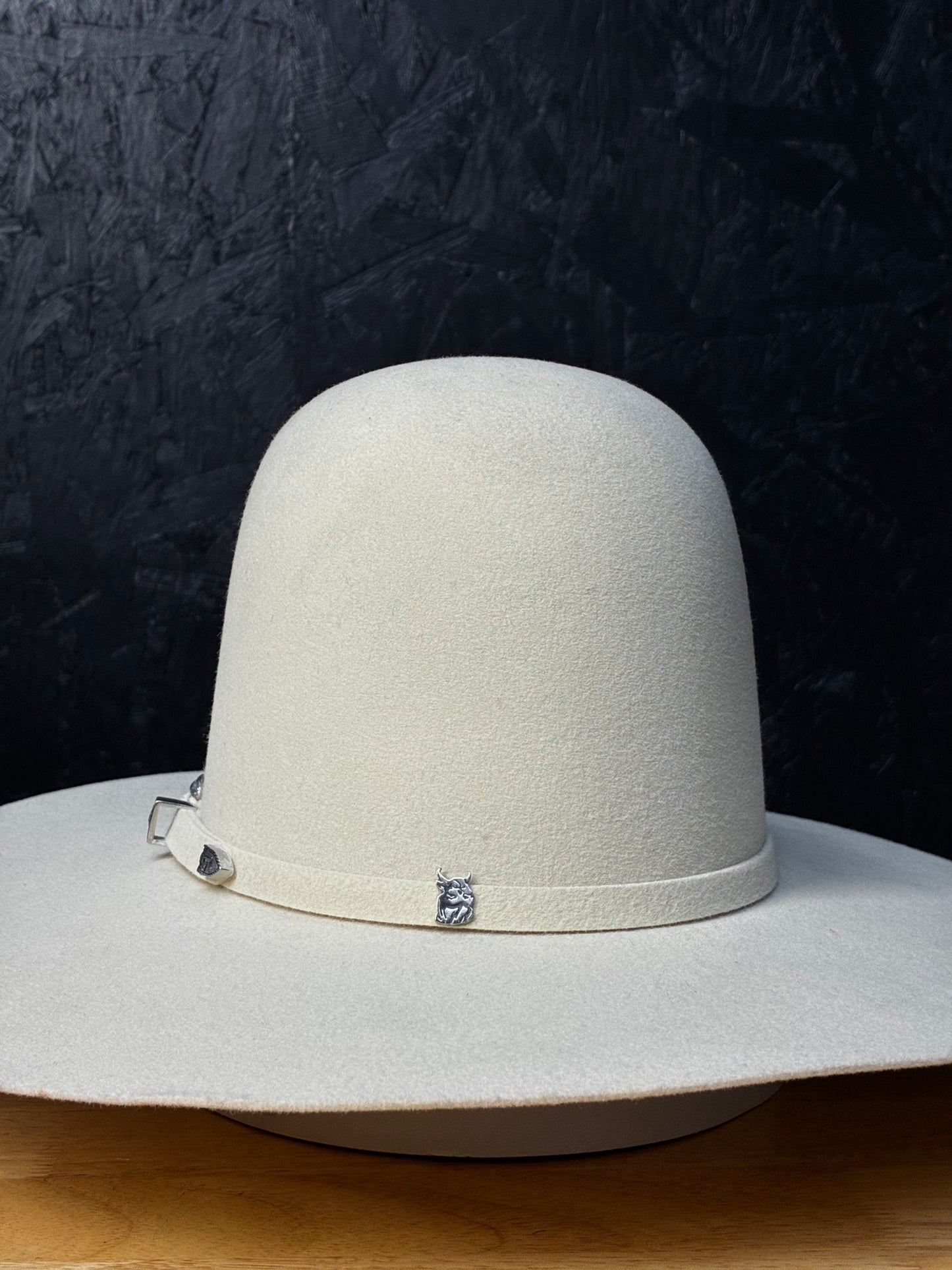 4X ‘Ivory’ Open Crown Felt Hat