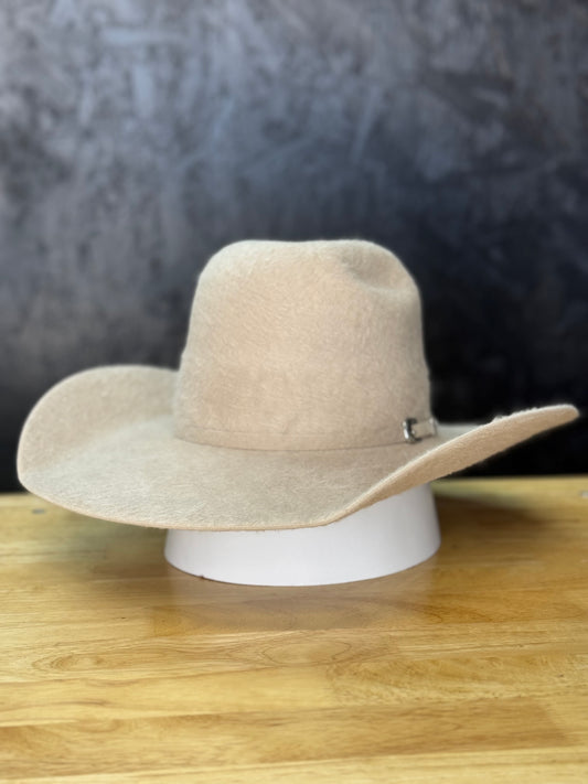 10x ’Silverbelly’ Open Crown Grizzly Felt Hat