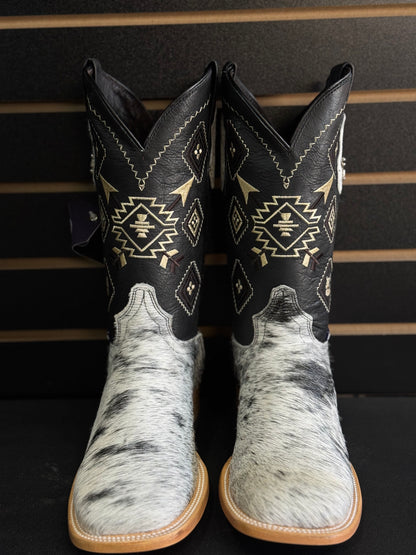 Men's Square Toe Cowhide Boot- Sz. 8