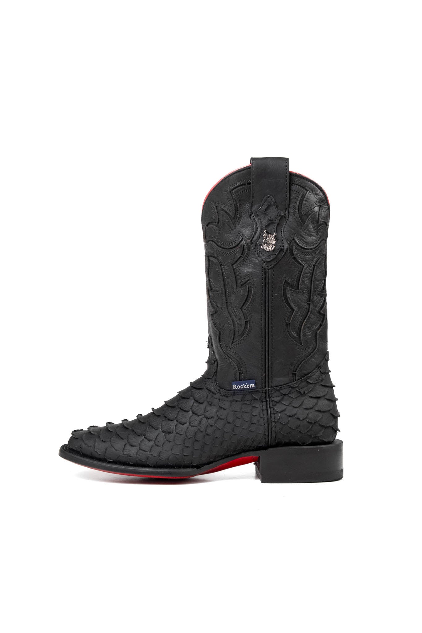 Viper Red Bottom | Python Print Boot