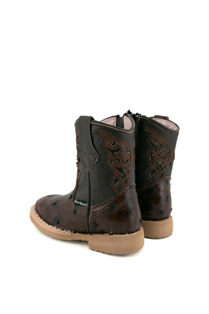 Brown Ostrich | Baby Boot