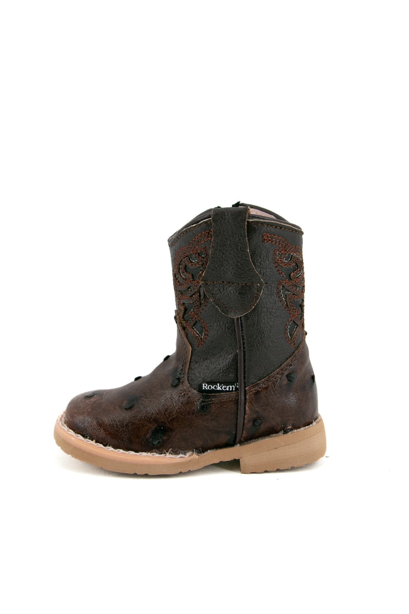 Brown Ostrich | Baby Boot