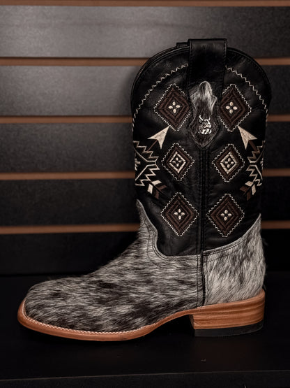 Men's Square Toe Cowhide Boot- Sz. 6