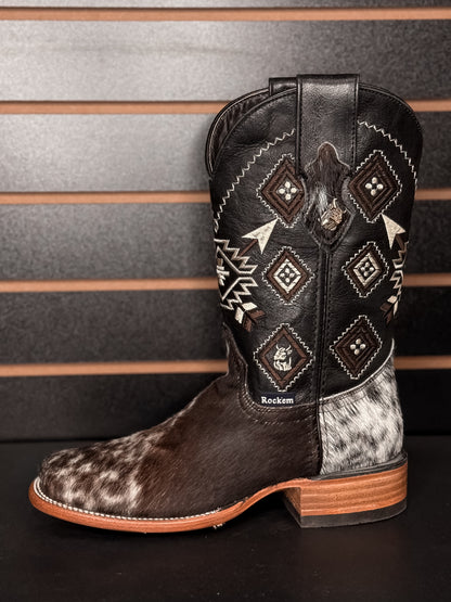 Men's Square Toe Cowhide Boot- Sz. 6