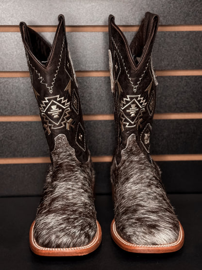 Men's Square Toe Cowhide Boot- Sz. 6