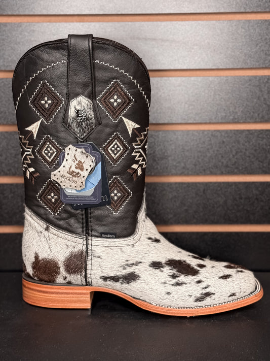 Men's Square Toe Cowhide Boot- Sz. 9.5