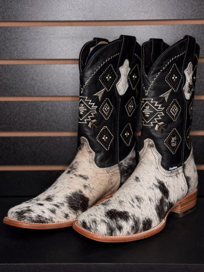 Men's Square Toe Cowhide Boot- Sz. 9.5