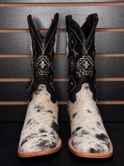 Men's Square Toe Cowhide Boot- Sz. 9.5