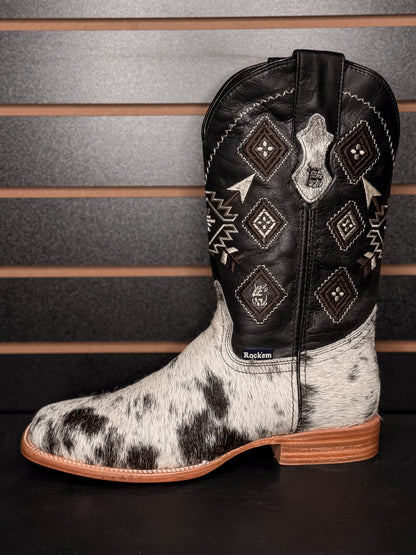 Men's Square Toe Cowhide Boot- Sz. 9.5