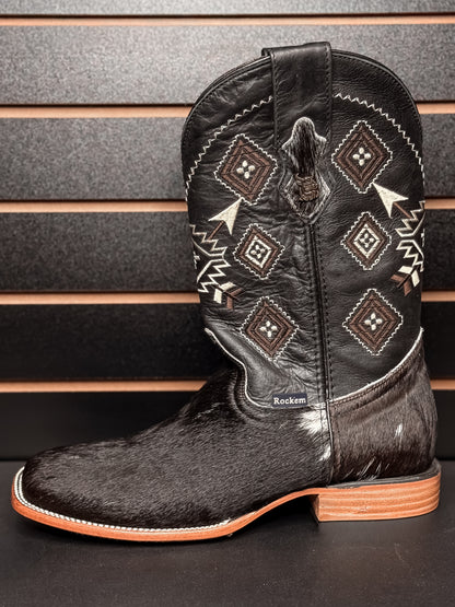 Men's Square Toe Cowhide Boot- Sz. 10