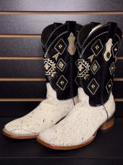 Men's Square Toe Cowhide Boot- Sz. 10.5