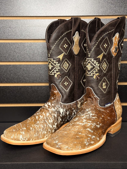 Men's Square Toe Cowhide Boot- Sz. 12