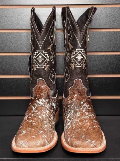 Men's Square Toe Cowhide Boot- Sz. 12