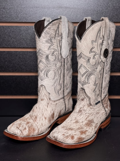 Women's Square Toe Cowhide Boot- Sz. 5