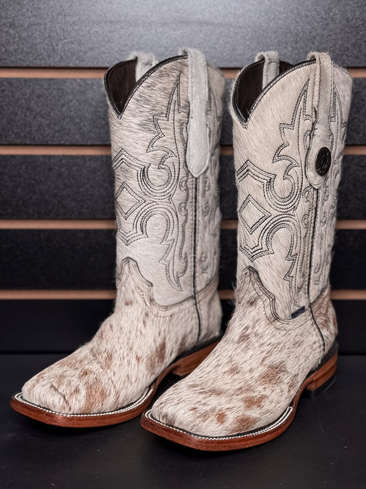 Women's Square Toe Cowhide Boot- Sz. 5