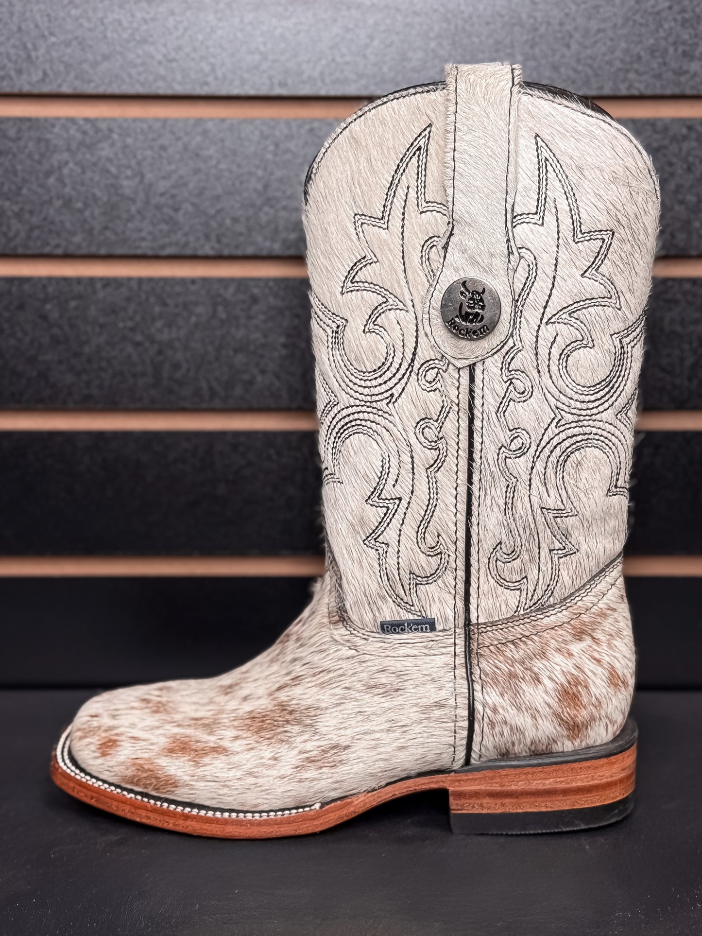 Women's Square Toe Cowhide Boot- Sz. 5