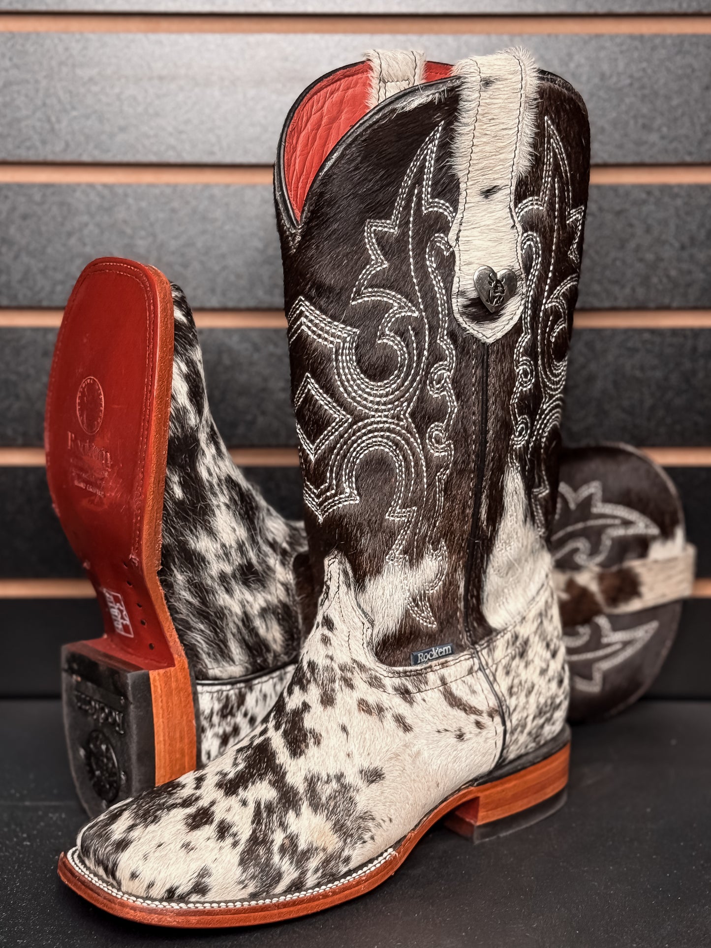 Women's Square Toe Cowhide Boot- Sz. 6