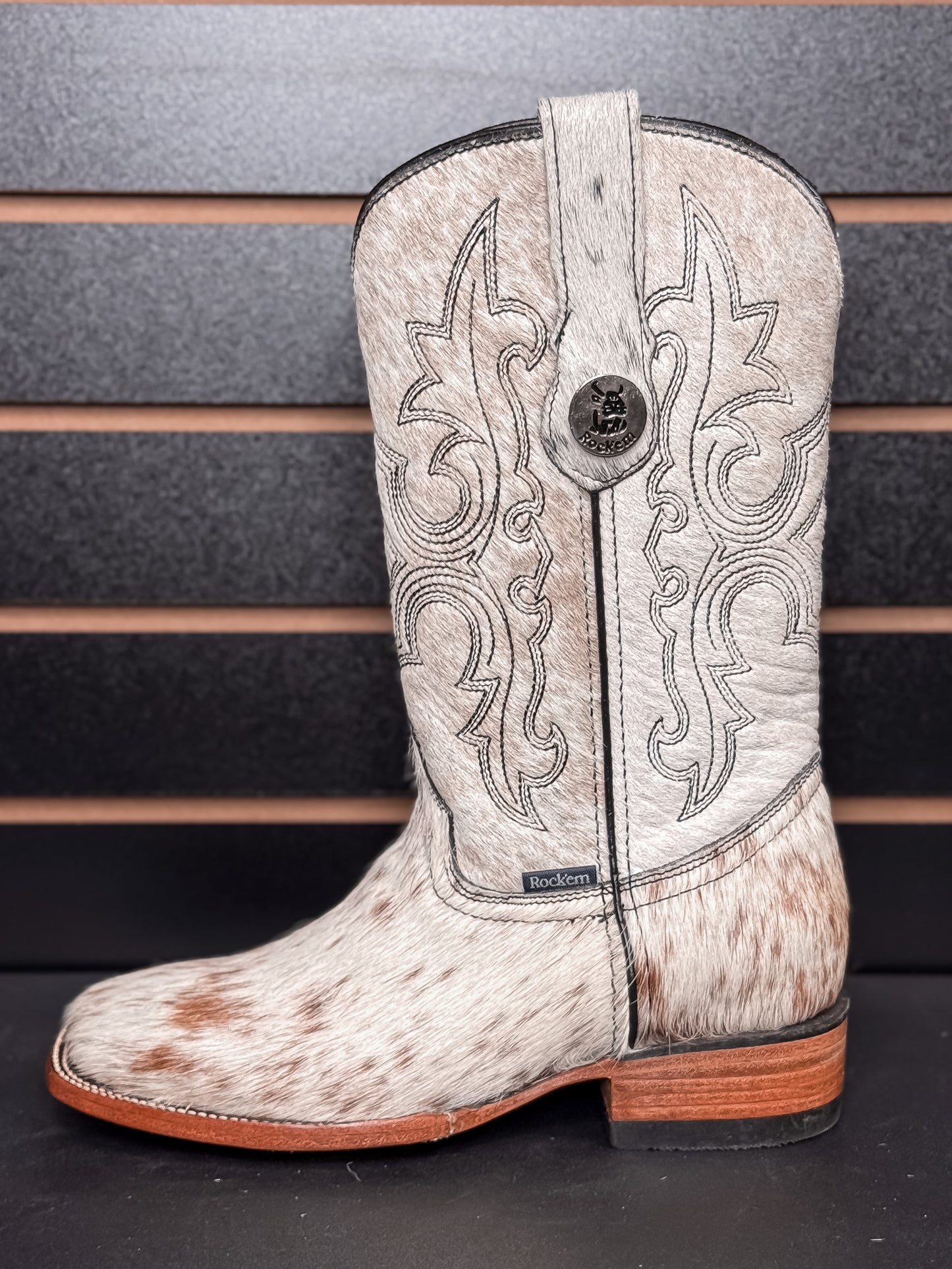 Women's Square Toe Cowhide Boot- Sz. 7