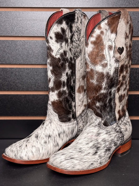 Women's Square Toe Cowhide Boot- Sz. 8