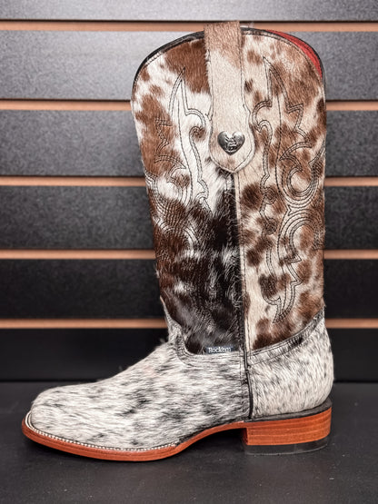 Women's Square Toe Cowhide Boot- Sz. 8