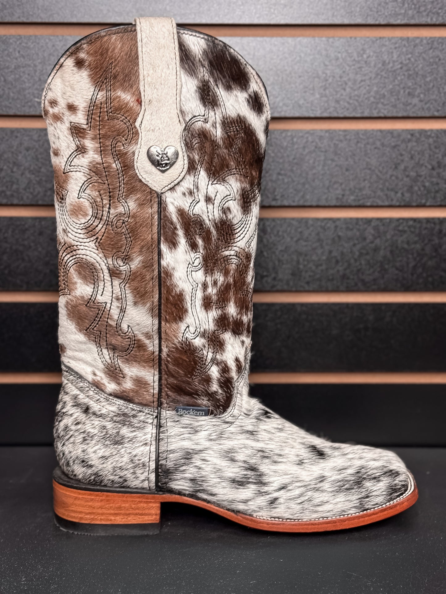 Women's Square Toe Cowhide Boot- Sz. 8
