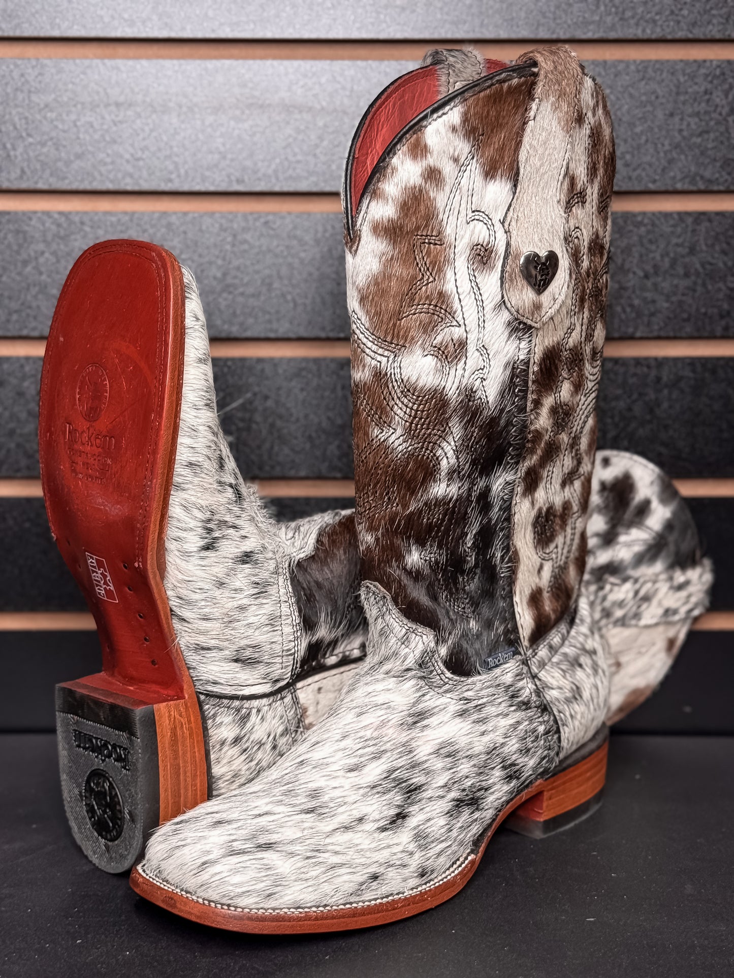 Women's Square Toe Cowhide Boot- Sz. 8