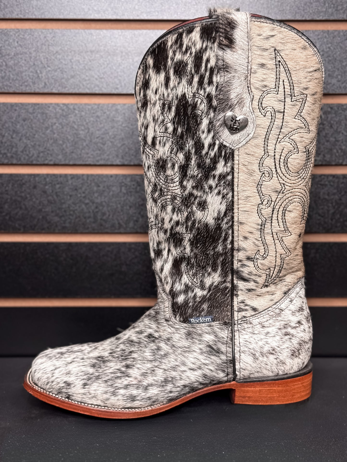 Women's Square Toe Cowhide Boot- Sz. 9